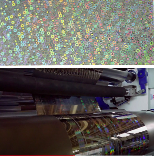 Stock holographic face example