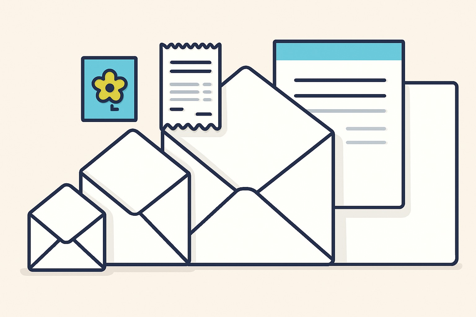 ซองขาว คือซองจดหมายกระดาษสีขาว ใช้ใส่เอกสาร จดหมาย หรือใบเสร็จ เหมาะกับงานธุรกิจ งานราชการ และการติดต่อสื่อสารทั่วไป