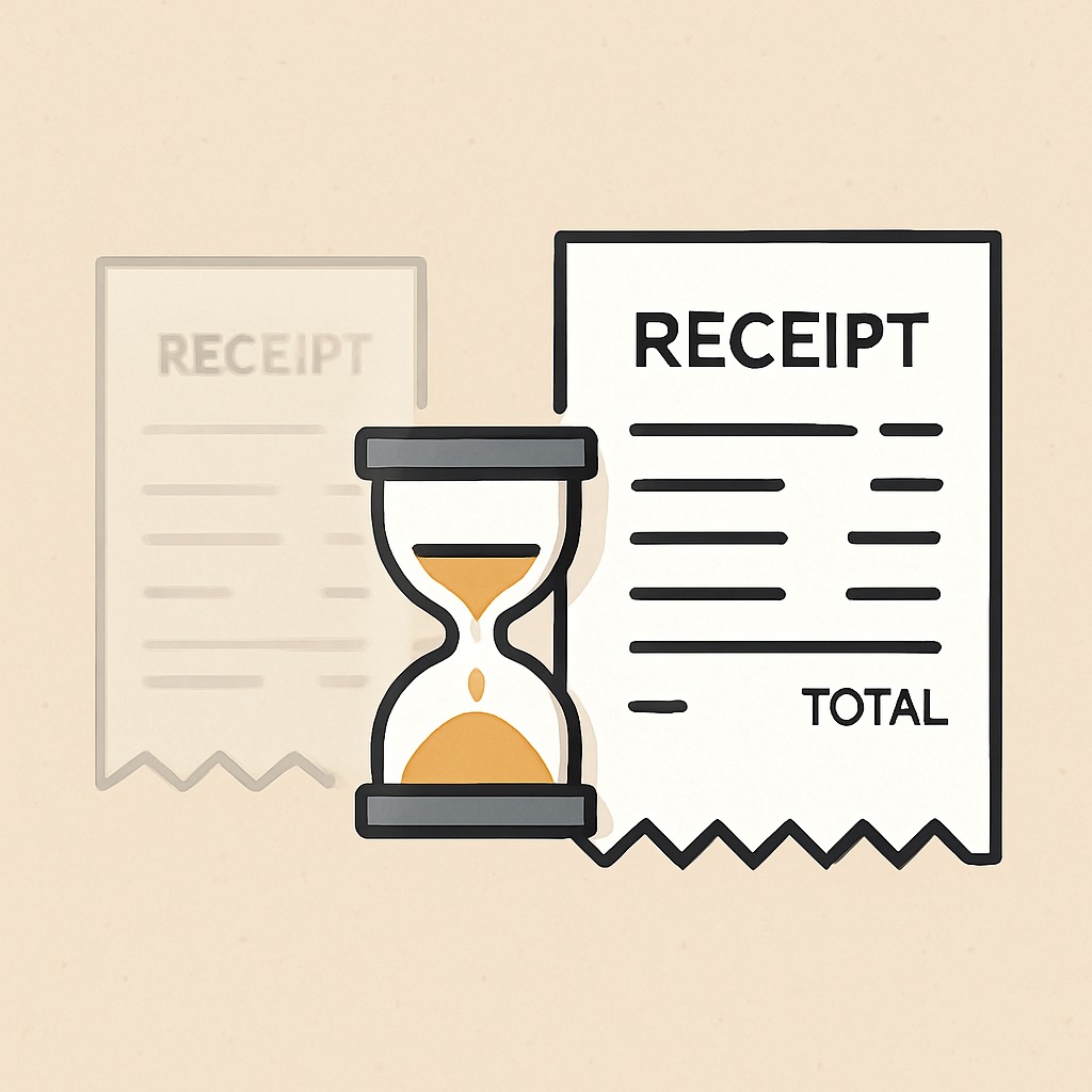 บิลใบเสร็จจางเร็ว เพราะกระดาษและการเก็บรักษาไม่เหมาะสม แก้ไขได้ด้วยการเลือกใช้กระดาษคุณภาพสูงเพื่อคงความชัดเจนและทนทานนานยิ่งขึ้น