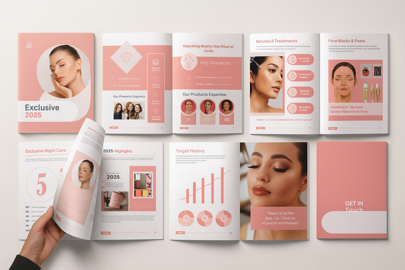 โบรชัวร์ คือสื่อสิ่งพิมพ์ประชาสัมพันธ์ที่มักมีหลายหน้า (4–16 หน้า) หรืออย่างน้อย 2 พับขึ้นไป ใช้กระดาษคุณภาพสูง เช่น กระดาษอาร์ตมันหรืออาร์ตด้าน เพื่อสร้างความประทับใจและเพิ่มความน่าเชื่อถือให้กับสินค้า/บริการ