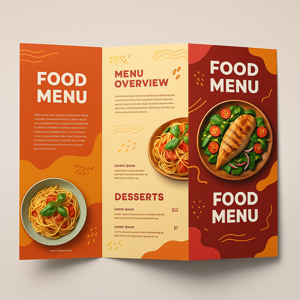 แผ่นพับ คือสื่อสิ่งพิมพ์ที่มีการพับแบ่งเนื้อหา เช่น พับครึ่ง พับสามตอน หรือพับแบบซิกแซก ข้อความถูกจัดเรียงเป็นสัดส่วน ทำให้อ่านง่ายและพกพาสะดวก