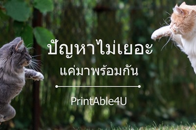 PrintAble4U - ฟอนต์ที่ออกแบบมาเพื่อการพิมพ์โดยเฉพาะ ตัวอักษรมีโครงสร้างชัดเจน อ่านง่ายแม้พิมพ์ด้วยขนาดเล็ก