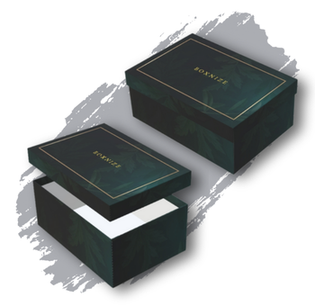 Partial Cover Lid Box Custom Rigid Packaging