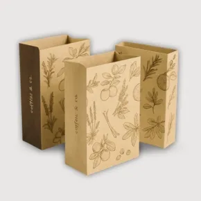 Kraft Paper Coffee Bag offset printing