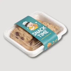 สายคาดกล่องอาหารแบบสี่เหลี่ยม ใช้คาดกล่องเบเกอรี่และกล่องอาหาร เพิ่มภาพลักษณ์สินค้า