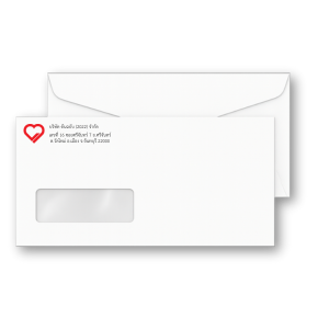 Envelope No. 9 with Window, size 10.9 x 23.4 cm