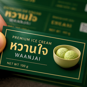 สติ๊กเกอร์ PE ทนความเย็นได้ -50 องศาเซลเซียส