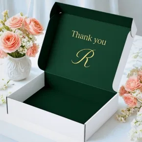 Custom corrugated box with logo printing, durable